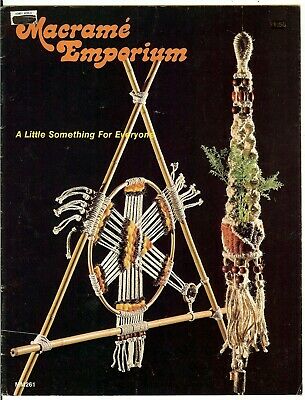 MACRAME EMPORIUM ~ Vtg Pattern Book~ HAMMOCK – SOUTHWEST - PLANT HANGER - BASKET