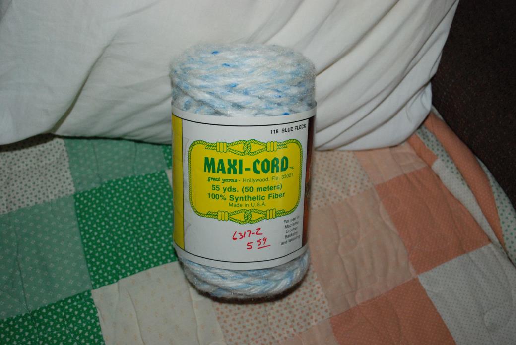 Maxi-Cord 55 YDS. 100 SYNTHETIC FIBER 118 BLUE FLECK
