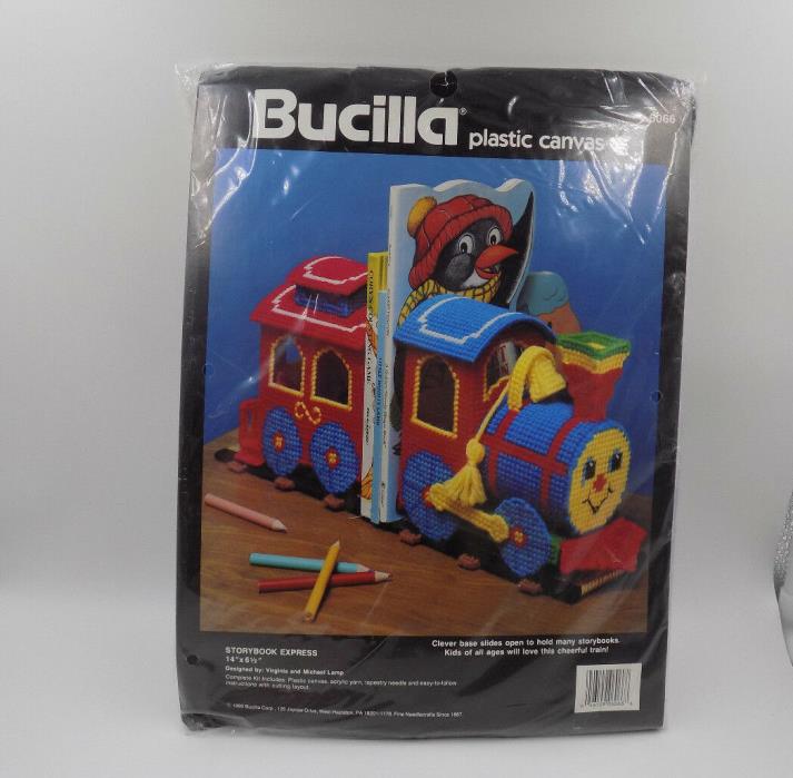 Bucilla - Storybook Express Train - Bookends Plastic Canvas Craft Kit -  #6066