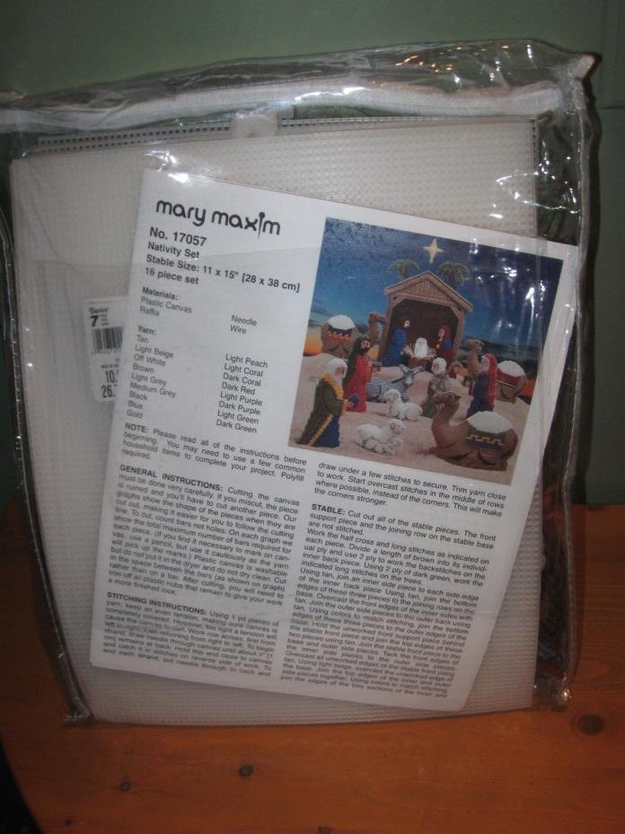Mary Maxim Nativity STABLE Set Kit  NO. 17057
