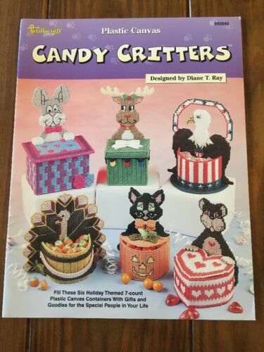 Candy Critters Containers Plastic Canvas Patterns Holiday Themed See Pics