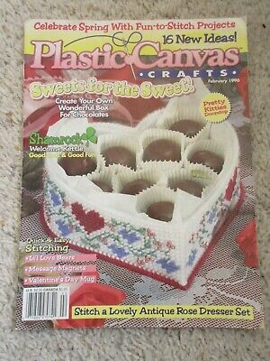 Plastic Canvas Crafts February 1996 Magazine