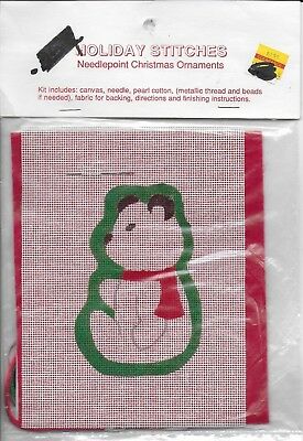 CMB Holiday Stitches Needlepoint Christmas Ornament Teddy Bear Kit Designs