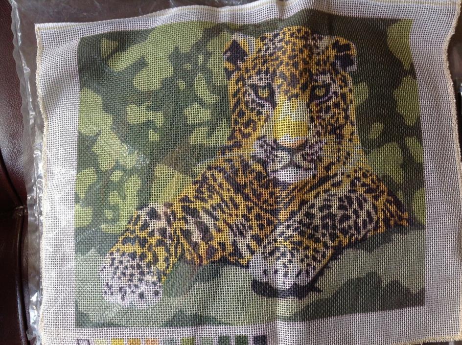 Mazaltov's Needlepoint Kit Vintage World Wildlife Leopard 10 x 12