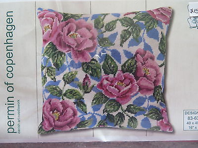 Sale 30% Off Permin Hand-painted Needlepoint Kit - Roses #83-6302