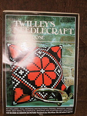Vintage Twilley's of Stamford Tudor Rose Cushion or Picture Needlecraft Kit