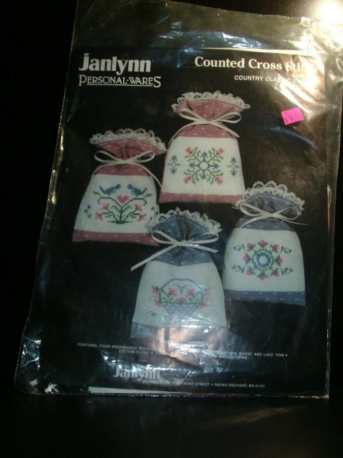 Counted Cross Stitch Kit of Country Classic Sachets 4