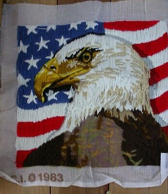 Fireside Crafts Longstitch Embroidery American Liberty Eagle 1983