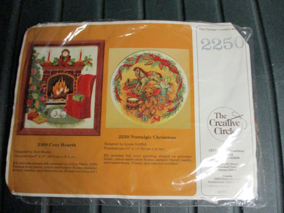 The Creative Circle Nostalgic Christmas Needlepoint Kit 1984