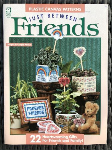 JUST BETWEEN FRIENDS by Angie Arick House of Birches Plastic Canvas Pattern Book