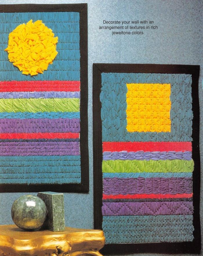Jeweltone Triptych * Plastic Canvas Pattern * Deck the Walls Picture Panels