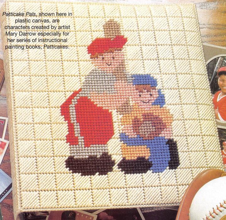 Sporty Album Cover * Plastic Canvas Pattern * Baseball Fever