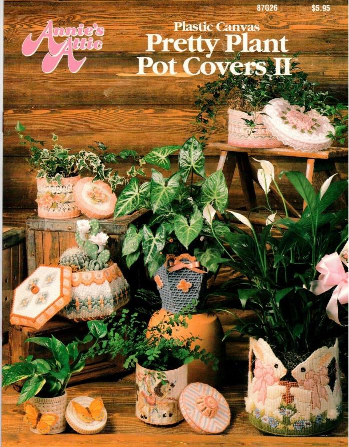 Plastic Canvas Pretty Plant Pot Covers II Annie's Attic 87G26