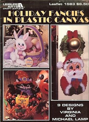 HOLIDAY FANCIES in Plastic Canvas - 9 projects - Leisure Arts Leaflet #1583