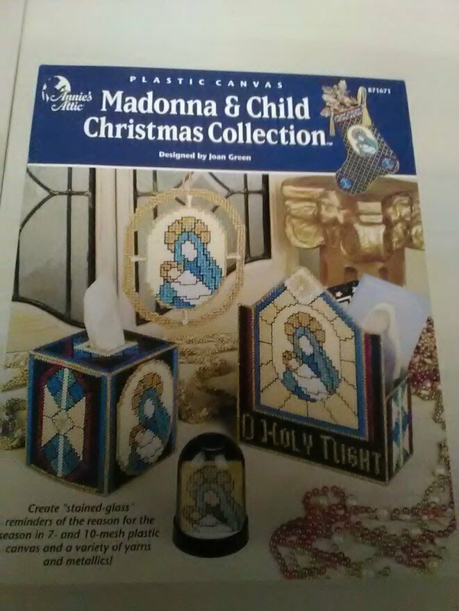 Annie's Attic Madonna & Child Christmas Collection plastic canvas pattern book