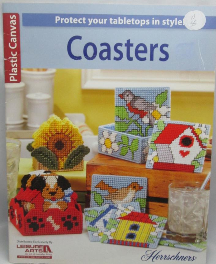 Leisure Arts Coasters (Sets) Plastic Canvas Patterns #6078