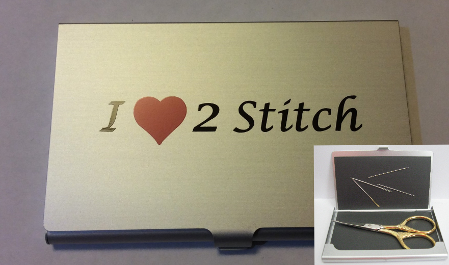 Needle Scissor Case Storage I Love to Stitch Accoutrement Designs Cross