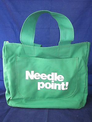 Design Express Needle point! Needlepoint Canvas Tote Bag Lincoln Nebraska ~ EXC