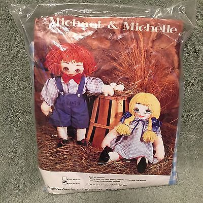 Michael & Michelle Rug Yarn Doll Kit VINTAGE Michael Doll Only NEW SEALED PKG