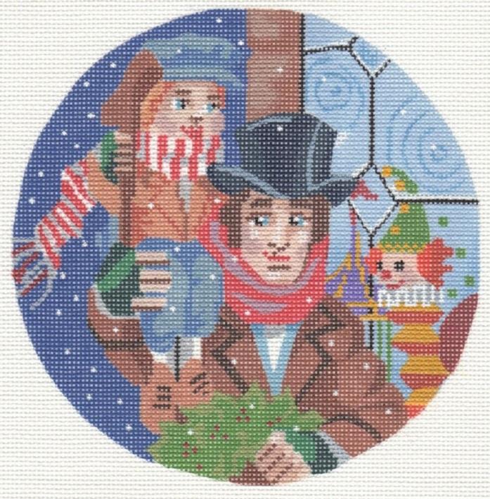 Needlepoint Handpainted CHRISTMAS Carol Tiny TIM Labors of Love 6