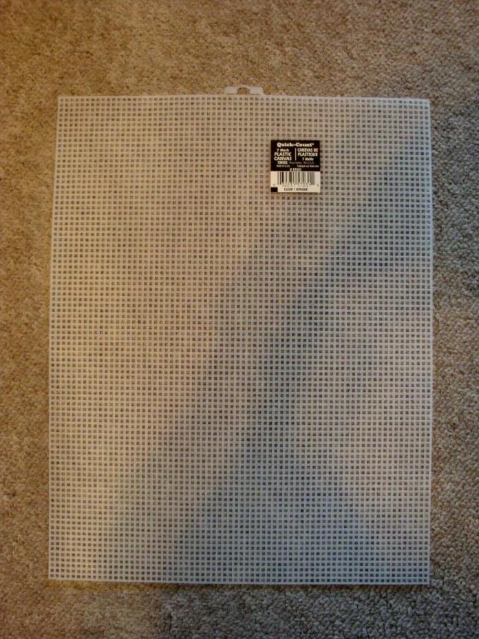 7 Mesh Plastic Canvas 10.5 x 13.5 Clear 6 Sheets