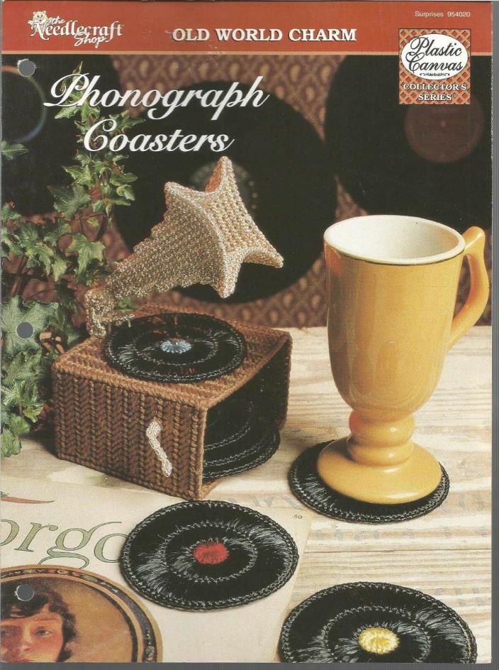 PHONOGRAPH COASTERS Plastic Canvas Pattern by The Needlecraft Shop