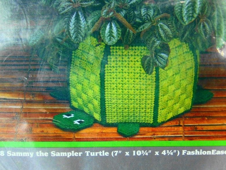 Vintage 1982 Creative Expressions #5818 Sammy the Sampler Turtle Planter Kit