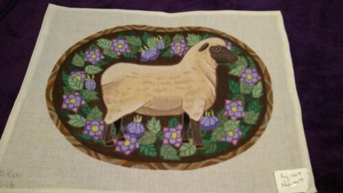 Handpainted Needlepoint Canvas Farm Horse by MIKA PARTRIDGE