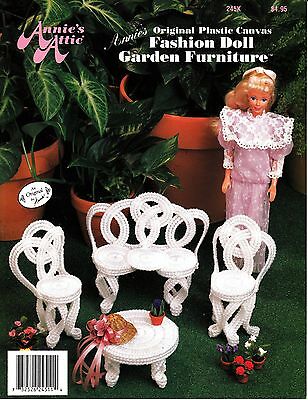 Annie's Original Plastic Canvas Fashion Doll Garden Furniture (1992, PC Booklet)