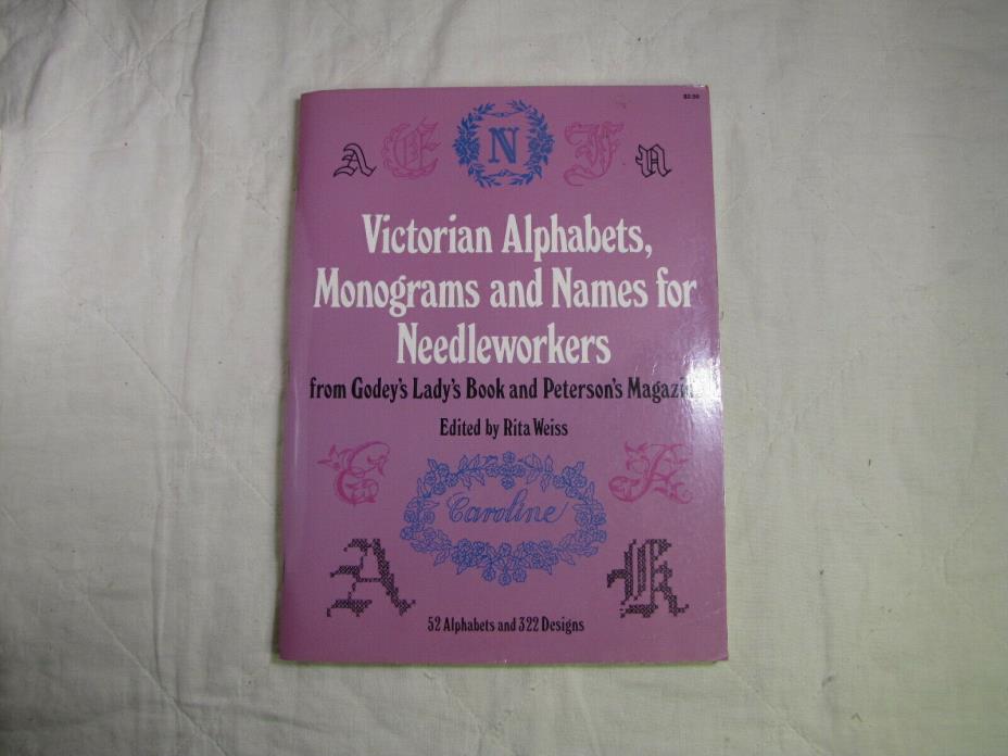 Victorian Alphabets, Monograms and Names for Needleworkers from Godey's Ladys Bo