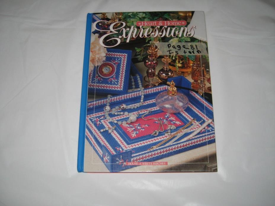 Heart & Home Expressions Plastic Canvas Pattern Hardcover Book