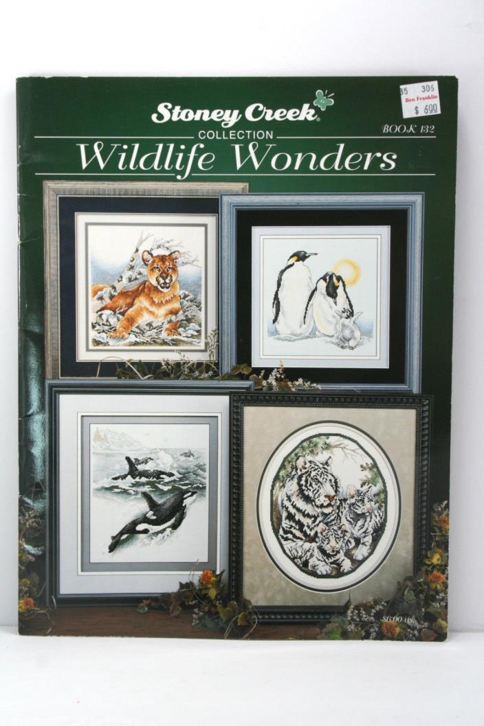 Stoney Creek Wildlife Wonders Cross Stitch Booklet White Lion Mountain Lion Elk