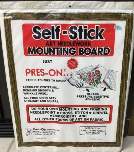 Jumbo Self Stick Art Needlework Mounting Board  16 X 20” NEW