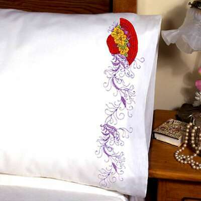 Stamped Pillowcase Pair For Embroidery 20