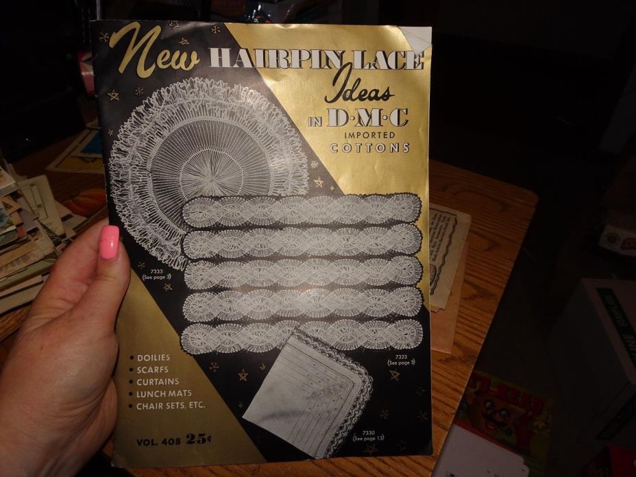 Vintage Hairpin Lace Ideas in DMC Imported CottonsVol 408