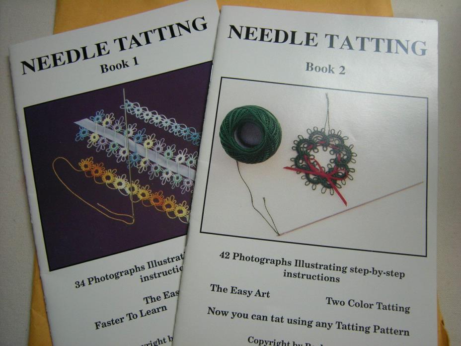 Needle Tatting Book 1 and 2 by Barbara Foster NEW