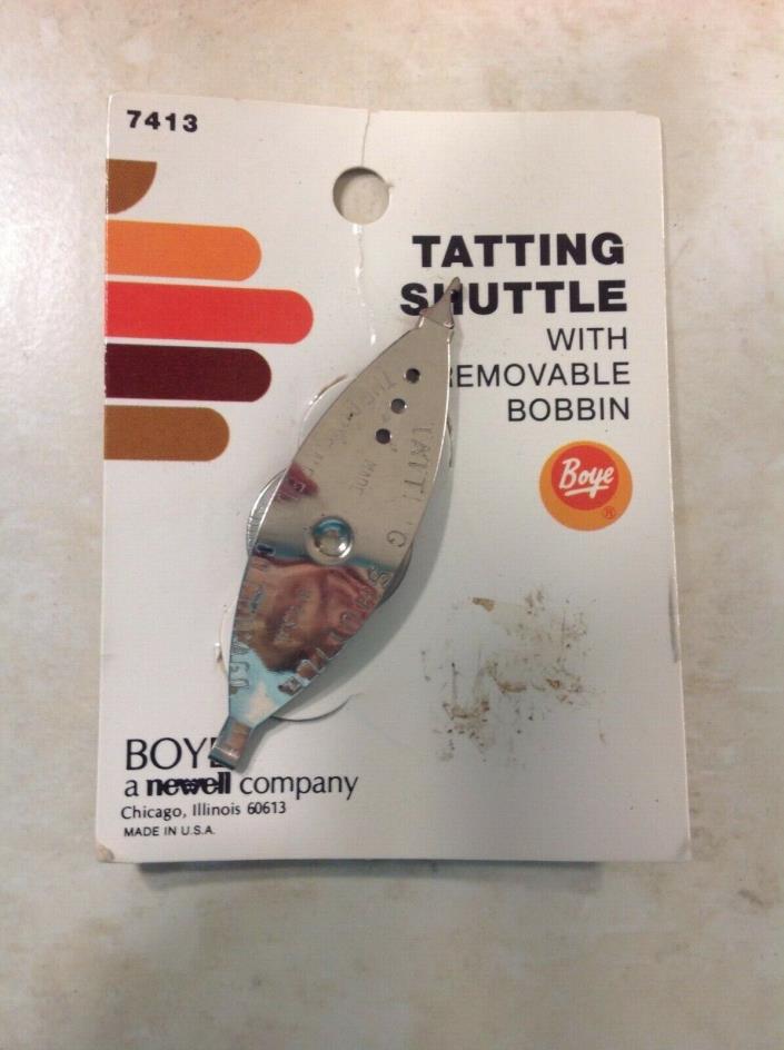 Boye Tatting Shuttle with Removable Bobbin, Newell Co., Chicago-- New