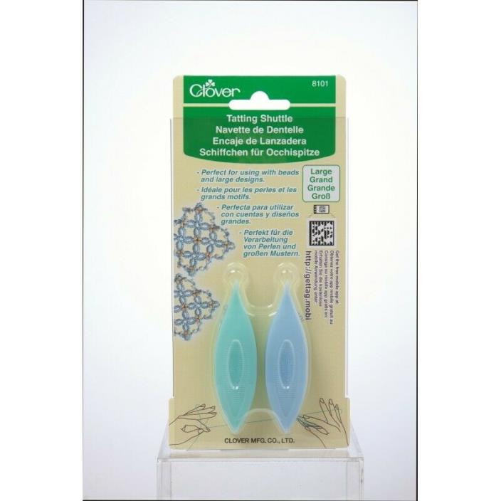 NEW - Tatting Shuttle (Large) by Clover - 2 Pack - # 8101