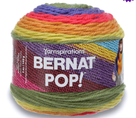 Bernat Pop! Yarn Full Spectrum Lot of 2 skeins