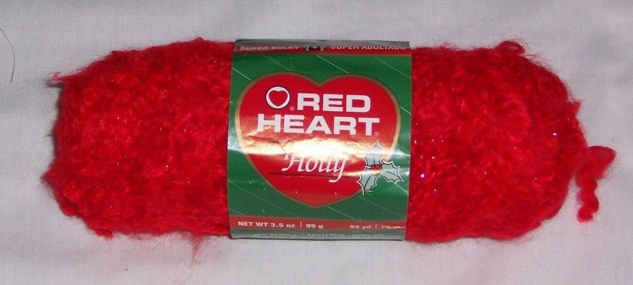 RED HEART HOLLY YARN - HOLLY METALLIC