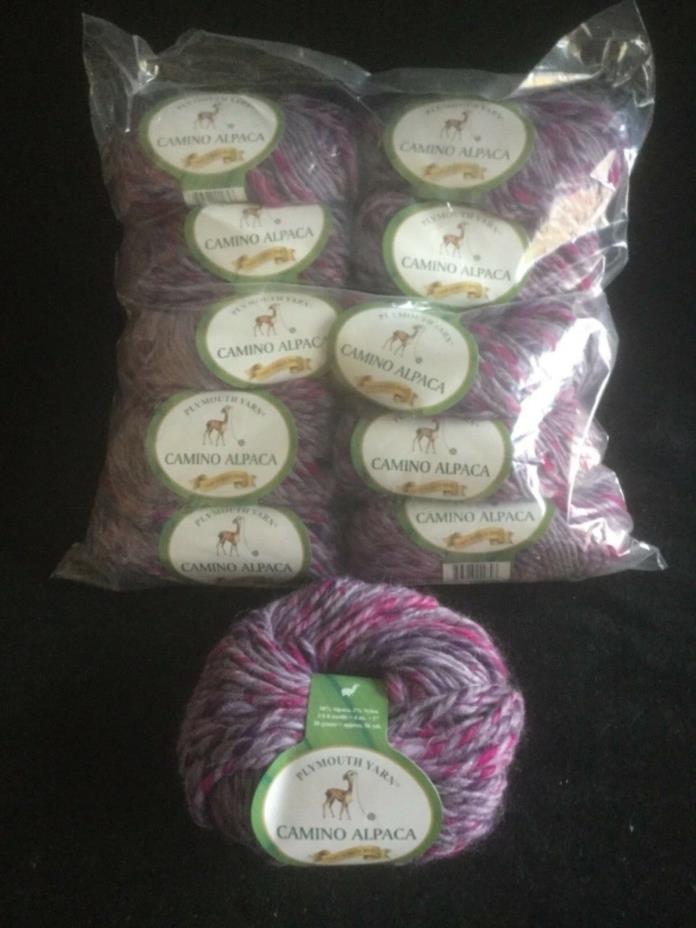 Plymouth Yarn - Camino Alpaca - Lot of 10 Skeins - Two Available