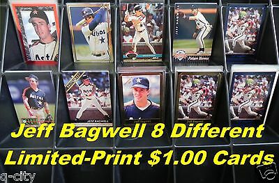 JEFF BAGWELL _ 8 Different $1.00 Cards_ Choose 1 or More _ 10 Mail FREE USA