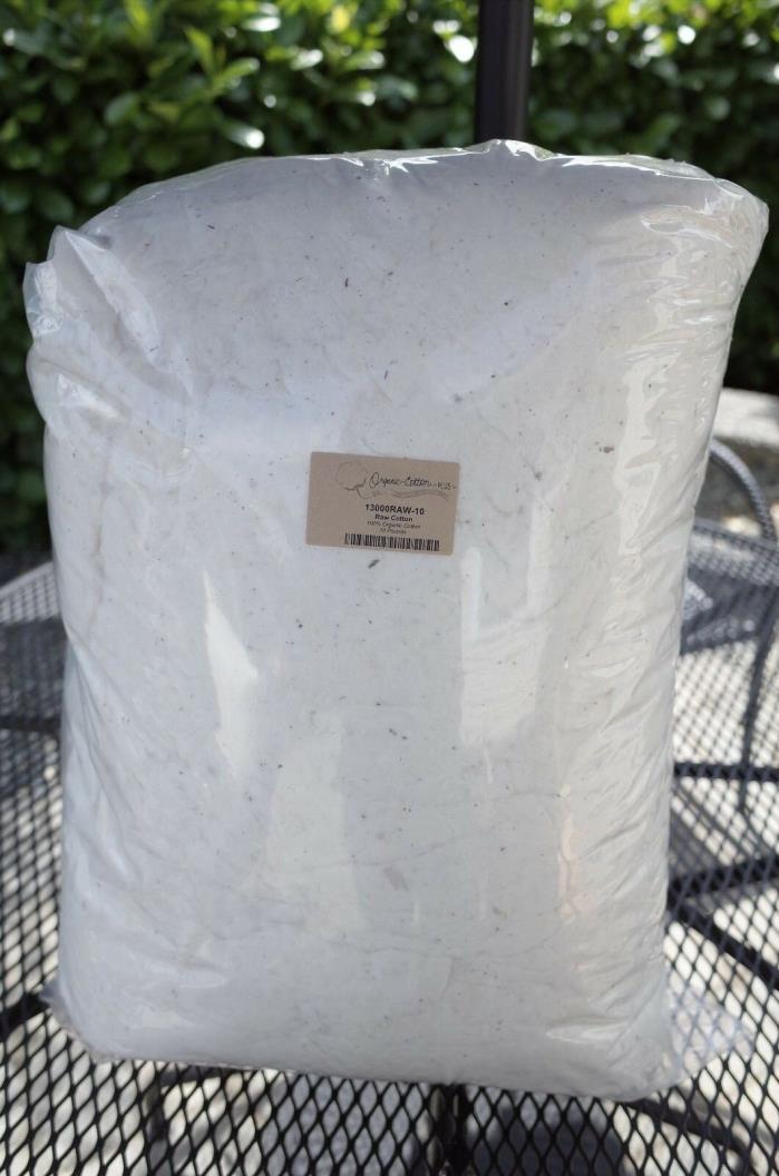 20 lbs of Organic Raw Cotton - 2 sealed and unopened packages NEW