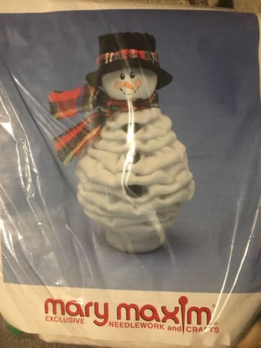 Vintage Mary Maxim Needlework & Crafts Kit - Yo Yo Snowman