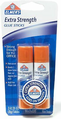 Elmer's Extra Strength Office Glue Sticks, 0.28 oz Each, 2 Sticks per Pack