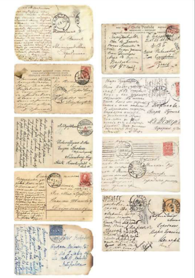 Washi Tape Vintage Letters Old Letters Junk Journal Collage Background