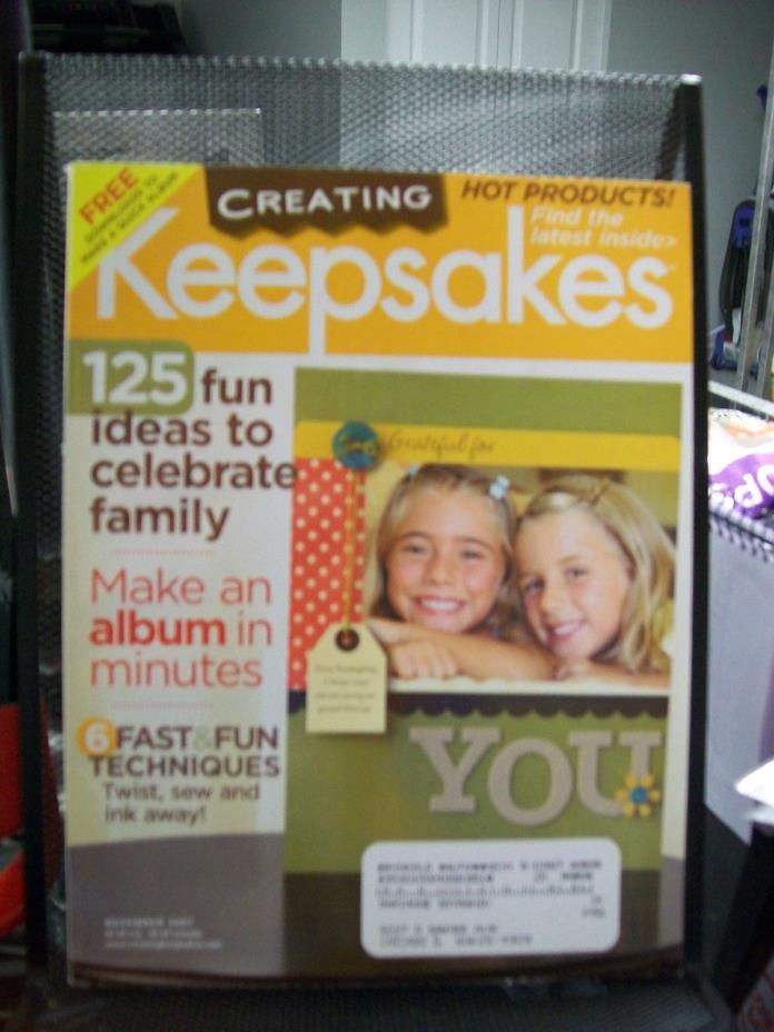 CREATING KEEPSAKES MAGAZINE SCRAPBOOKING NOVEMBER 2007 125 IDEAS ALBUM TECHNIQUE
