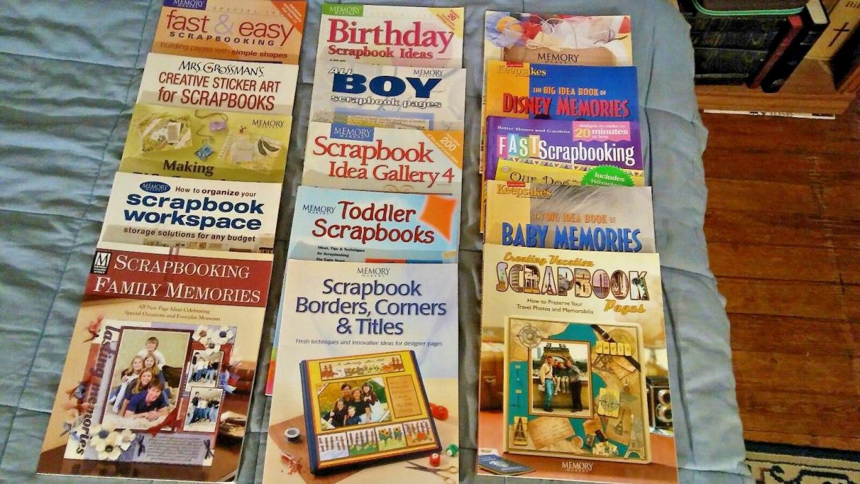 LOT OF 17 SCRAPBOOK  MAGAZINES - WORKSPACE, FAMILY, TODDLER, BUDGET & MORE