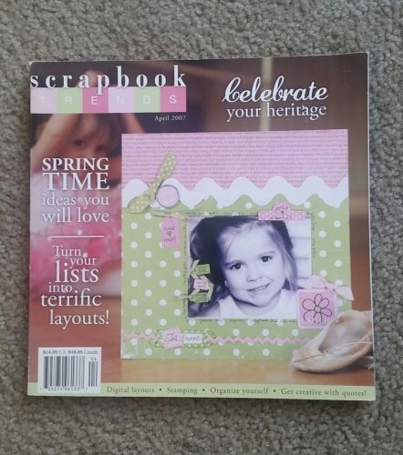 scrapbook magazines, April 2007, spring ideas, crafting, card making, create
