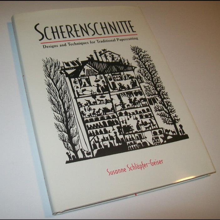 TRADITIONAL PAPERCUTTING designs & techniques SCHERENSCHNITTE 1996 HCDJ NEW COND